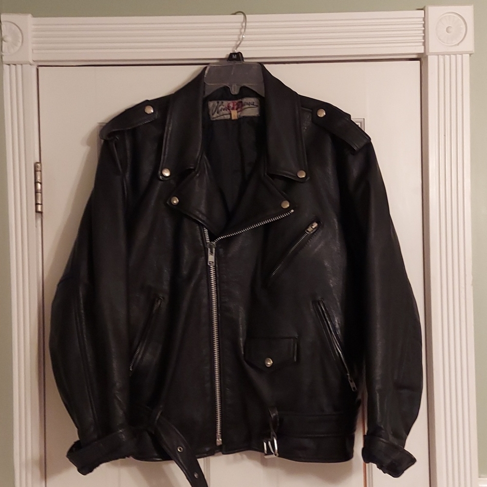 Olivier Dana Paris Leather Motorcycle Jacket